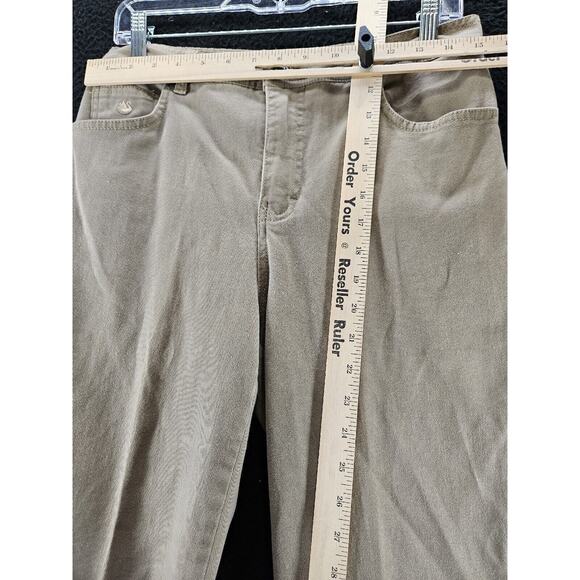 Gloria Vanderbilt Womens Jeans Beige Size 10P Cotton Blend Button Zip Close - Picture 3 of 12